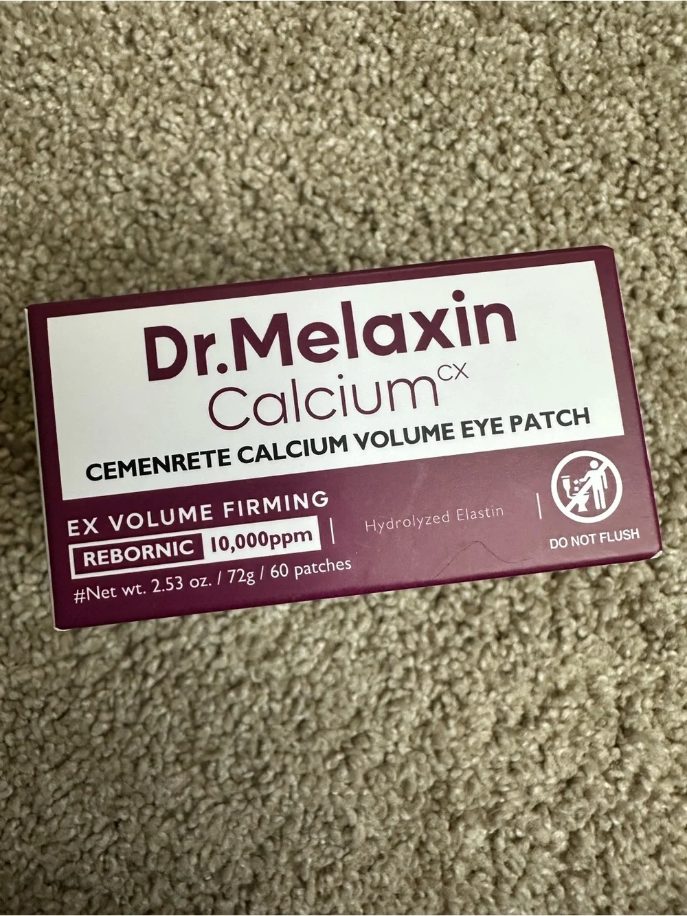 New In Box Dr. Melaxin Korean Calcium Volume Under Eye Patches 60 Count $21
